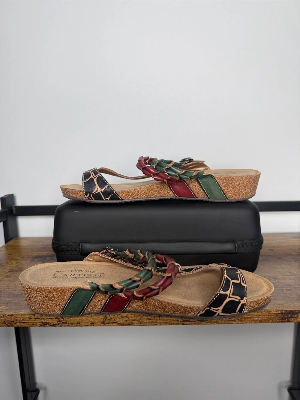L'Artiste Spring Step Braided Leather Strappy Sandals EU 41